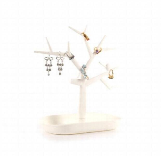 Plastic Tree Stand Necklace Organizer Jewelry Earings Holder Display
