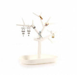 Plastic Tree Stand Necklace Organizer Jewelry Earings Holder Display