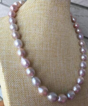9-10mm South Sea Lavender Pearl Necklace 18in
