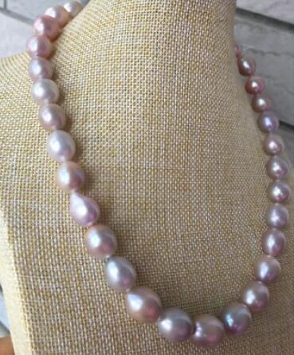 9-10mm South Sea Lavender Pearl Necklace 18in