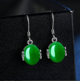 925 Silver Needle Gemstone Earrings