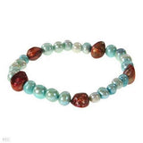 Elastic Pearl Bracelet Multicolor Freshwater Pearls Fine Jewelry Women's Gift