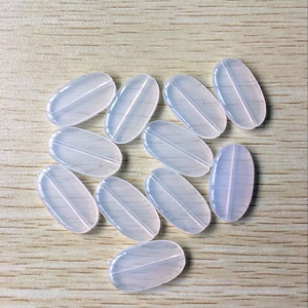 Clear Oval Shape Acrylic Beads for Jewelry Making