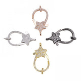2PCS Zircon Lobster Clasp for Jewelry Making