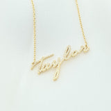 Diamond Name Necklace, Pave Name Necklace, Personalized Gift