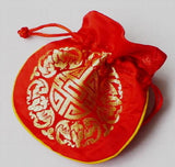 6pc/lot 10.5x10.5cm Silk Organza Wedding Jewelry Gift Bag