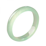 Zheru Jewelry Natural Myanmar Jade 54-64mm Light Green Bracelet