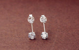 925 Silver Zircon Stud Earrings Women&rsquo;s Jewelry