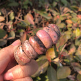 Natural Rhodonite Bracelet Crystal Healing Stone Women Jewelry Gift