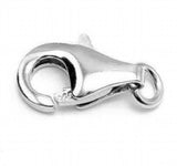 100PCS 925 Sterling Silver Lobster Clasp Hooks Jewelry Findings