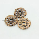 Sweet Bell Four Alloy Gear Charm Jewelry Findings 30pcs/lot