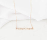 Custom Cutout Bar Necklace Personalized Name Necklace