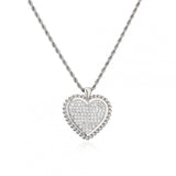 Bear Women Necklace Brass Heart Shape Pendants Necklace