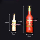3D Stereo Red Wine Bottle Mold Transparent DIY Craft Jewelry Resin Molds