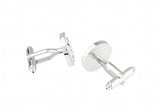 Sunnylink Round Men's Cufflinks for Shirt L1095 17mm