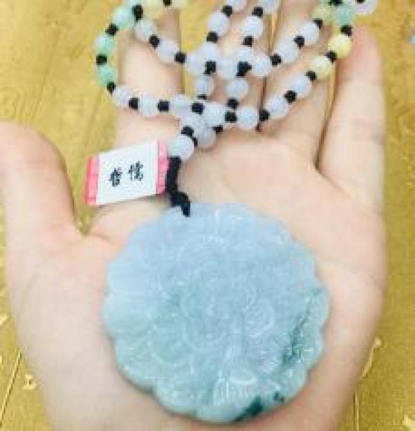 JADESt Peacock Pendant with Bead Necklace Women Pendant Chain