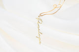 Personalized Vertical Name Necklace - Custom Name Necklace