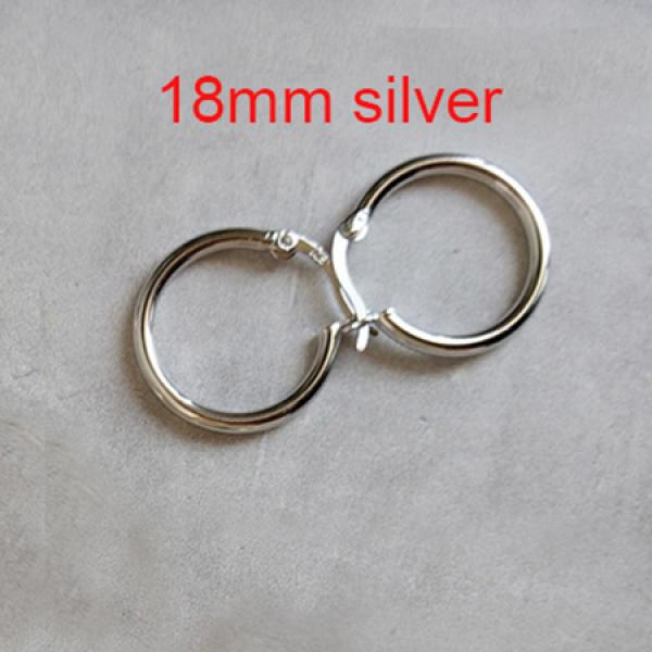 18k Yellow Round Tiny Hoop Earrings 925 Sterling Silver Latch Back