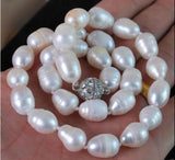 Natural 11-12mm Baroque Cultured Pearl Necklace