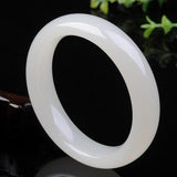 Zheru Jewelry Natural Hetian Jade 54mm-64mm Bracelet Princess
