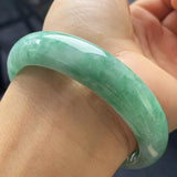 Zheru Jewelry Natural Myanmar Emerald 54-64mm Green Bracelet Princess