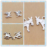 Alloy Antique Silver Horse Charm Pendant Choker DIY Jewelry Making