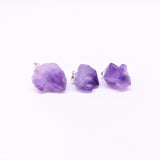 Raw Amethysts Rough Stone Pendant Geode Druzy Cluster Flower Pendant
