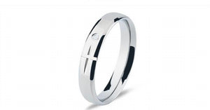 Creative Cross Couple Rings Stainless Steel