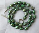 Baroque Green Freshwater Pearl Necklace