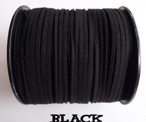 100 Yard Faux Suede Cord Leather Lace Jewelry Making Beading Thread