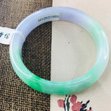 Zheru Jewelry Natural Jadeite Bracelet Light Violet Tricolor 52-61mm Female Gift