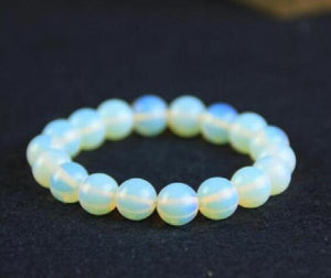 5A Ice Opal Moonstone Bracelet, Unisex Hand String