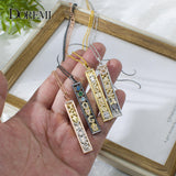 Personalized DOREMI Letter Necklaces with Slide Charms for Women
