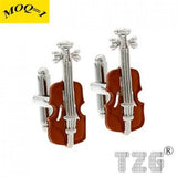 Violin Cufflink Cuff Link Pair