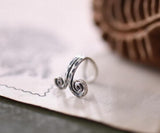 5pcs Snails 925 Sterling Silver Unisex Ears Cuff Clip On Earrings