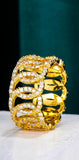 Icedout Cuban Links Nigerian Bold Rings with Full Zirconia Women Jewelry