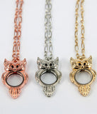 6pcs Mixed 35mm*40mm Owl Locket Pendants for Women