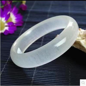 Natural Jade Ice Transparent Bracelet Bangle Lucky Jewelry