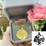 Cartoon Name Pendent Necklace Kids Character Necklaces Stainless Steel