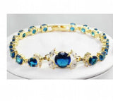 Crystal Bracelet in Pink/Green/Blue/Red