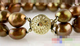 Baroque Chocolate Pearl Bracelet Bangle
