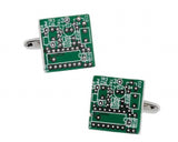 Sunnylink Men's Green Circuit Board Cufflinks for Shirt L1026