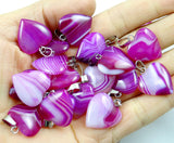 20mm Tiger Eye Crystal Heart Charms Pendant for Jewelry Making