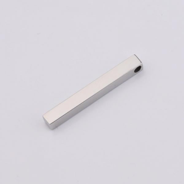 Stainless Steel Strip Blank Bar for Engraving Metal Rectangle Bar Pendant Charms