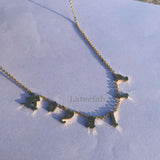 Old English Alphabet Necklace Letter Pave Necklace Numbers Personality Necklaces