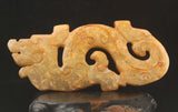Natural Jade Hand Carved Dragon Pendant