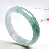Zheru Jewelry Natural Green Burmese Jadeite Bracelet for Mother to Girlfriend