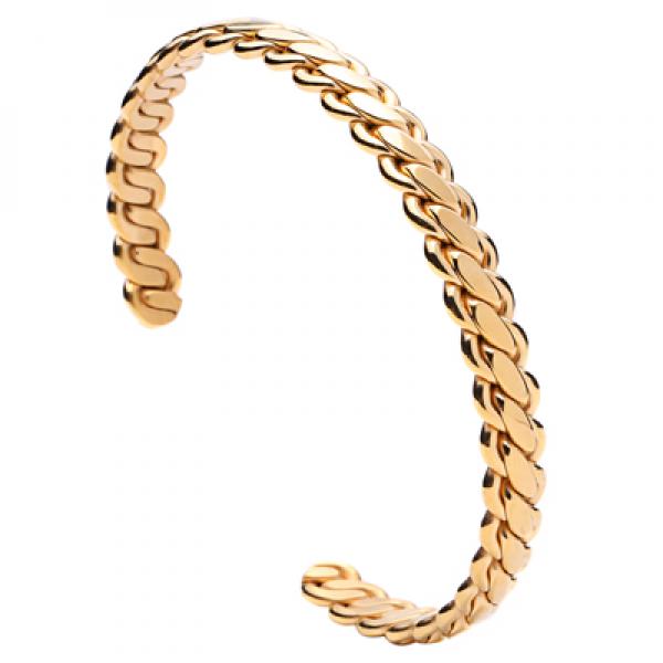 Mcllroy Twisted Steel Cuff Bangle for Women Men