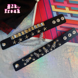 Y2K Gothic Bracelet Skeleton Dark Punk Hot Girl Double Rivet Chain Metal