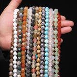 42 Styles Natural Amethysts Crystal Stones Faceted Beads Loose Spacer Bead